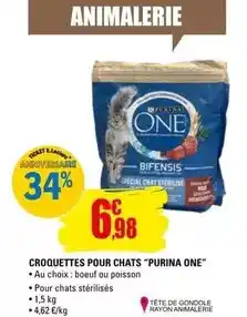 E.Leclerc Purina - croquettes pour chats purina one offre