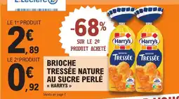 E.Leclerc Harry's - brioche tressee nature au sucre perlé offre
