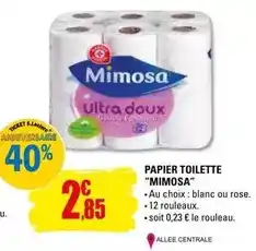 E.Leclerc Mimosa - papier toilette mimosa offre
