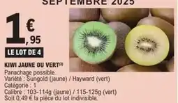 E.Leclerc Hayward - kiwi jaune ou vert offre