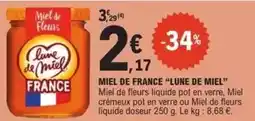 E.Leclerc Lune de miel - miel de france offre