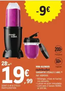 E.Leclerc Nutribullet - mini-blended offre