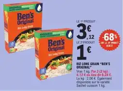 E.Leclerc Ben's original - riz long grain ben original offre