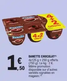E.Leclerc Danone - danette chocolat offre