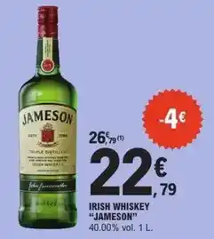E.Leclerc Jameson - irish whiskey offre