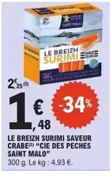 E.Leclerc Saint malo - le breizh surimi saveur crabe offre