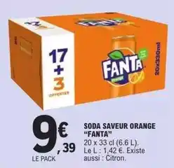 E.Leclerc Fanta - soda saveur orange offre