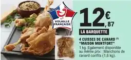 E.Leclerc Canard - 4 cuisses de maison montfort offre