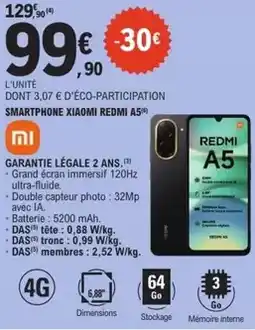 E.Leclerc Xiaomi - smartphone redmi a5 offre