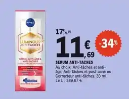 E.Leclerc Nivea - serum anti-taches offre