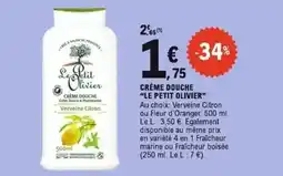 E.Leclerc Le petit olivier - crème douche le petit olivier offre