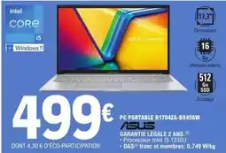 E.Leclerc Asus - pc portable r17042a-bx456w offre