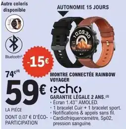 E.Leclerc Montre connectée voyager offre