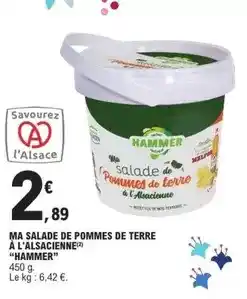E.Leclerc Express Ma salade de pommes de terre à l'alsacienne offre