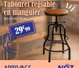 Noz Tabouret reg lable en manguier offre