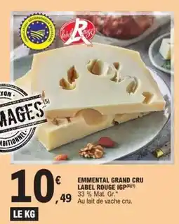 E.Leclerc Express Label rouge - emmental grand cru igp offre
