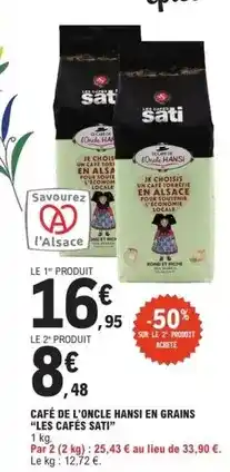 E.Leclerc Express Sati - cafe de l'oncle offre