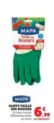 Hyper U Mapa - gants taille des rosiers offre