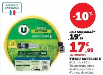 Hyper U U - tuyau batterie offre