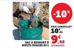 Hyper U U - sac à ressort multi-usages 80 l offre