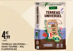 Intermarché Hyper FLORENTAISE Terreau universel - sans tourbe offre