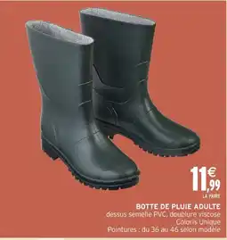 Intermarché Hyper Botte de pluie adulte offre