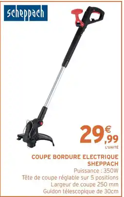 Intermarché Hyper SCHEPPACH Coupe bordure electrique offre