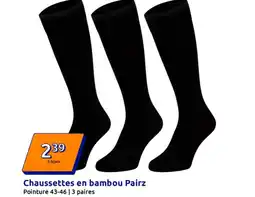 Action Chaussettes en bambou Pairz offre