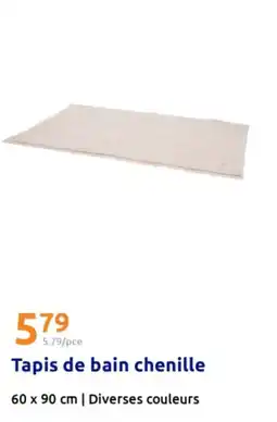 Action Tapis de bain chenille 60 x 90 cm offre