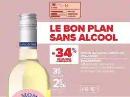 Carrefour Bons moments - boisson sans alcool à base de vin désalcoolis offre