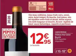 Carrefour Canon - chateau vrai offre