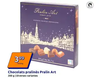 Action Chocolats pralinés Pralin Art offre