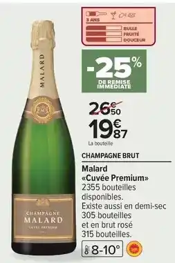 Carrefour Malard - champagne brut offre