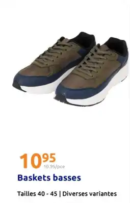 Action Baskets basses offre