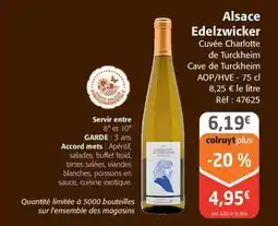Colruyt Cave de turcheheim - alsace edelzwicker offre