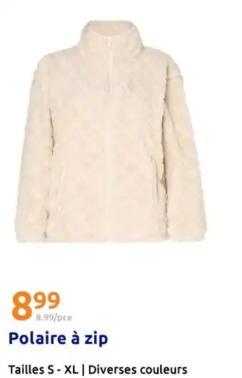 Action Polaire à zip offre