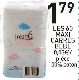 Stokomani Les 60 maxi carrés bébé offre