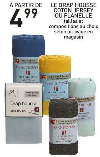 Stokomani Le drap housse coton jersey ou flanelle offre