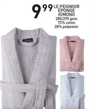 Stokomani Le peignoir éponge kimono offre
