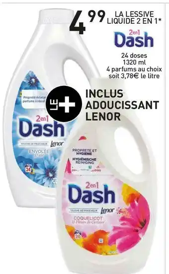 Stokomani Dash la lessive liquide 2 en 1* offre