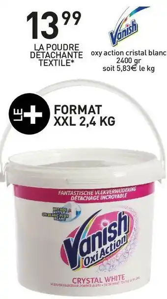 Vanish la poudre détachante textile