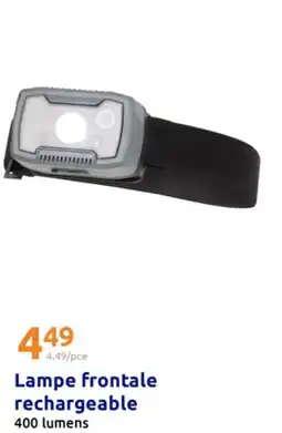 Action Lampe frontale rechargeable offre