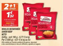 Netto NETTO Nouilles instantanées saveur bœuf offre