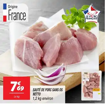 Netto NETTO Sauté de porc sans os offre