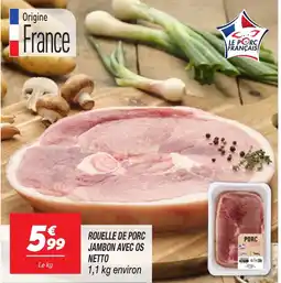 Netto NETTO Rouelle de porc jambon avec os offre