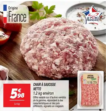 Netto NETTO Chair à saucisse offre