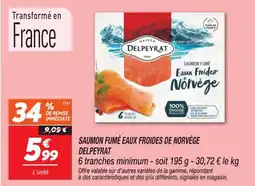 Netto DELPEYRAT Saumon fumé eaux froides de norvège offre