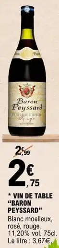 E.Leclerc Vin de table baron peyssard offre