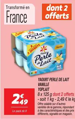 Netto YOPLAIT Yaourt perle de lait vanille offre