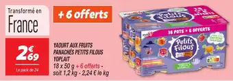 Netto YOPLAIT Yaourt aux fruits panachés petits filous offre